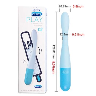 Durex G-Spot Vibrator Anal Plug Dildo Flexible Mini Massage 8 Speed Clitoris G-point Stimulate Massager Soft Sex Toys for Women_img_1