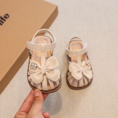Baby Girls Stone Bowtai Fashionable Sandals ( 6 to 22 months)_img_1