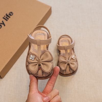 Baby Girls Stone Bowtai Fashionable Sandals ( 6 to 22 months)_img_2