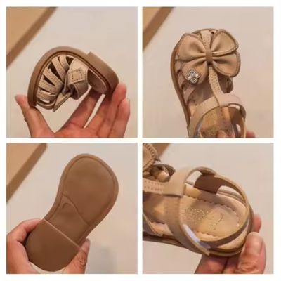Baby Girls Stone Bowtai Fashionable Sandals ( 6 to 22 months)_img_3