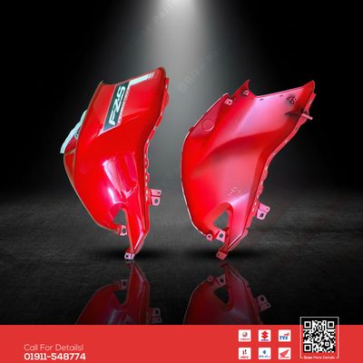 Tanky box (2D-Glossy Red) for Yamaha FZS V3 bike._img_0