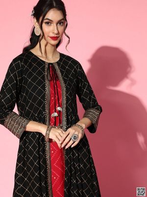 AC Cotton printed ethnic wear Ready kurta set (3pis)_img_1