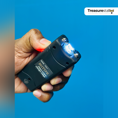 801 Type Self-Defense Shock Device – High Voltage Stun Gun with LED Flashlight_img_3