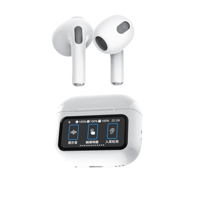 Wiwu T23 ANC noise cancelation LCD touch intelligent screen control wireless BT TWS earbuds_img_1