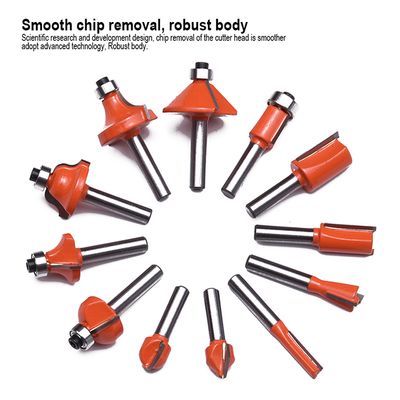 HARDEN 12 Pcs Router Bit Set | Carbide Tipped | 1/4" Shank | Woodworking & Carpentry Set | Model: 613212_img_2
