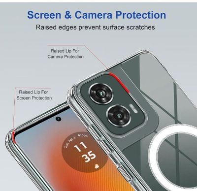 Zapcase Back Case Cover for Motorola G96 5G | Compatible for Motorola G96 5G Back Cover | Scratch-Resistant Back Cover | Clear_img_4