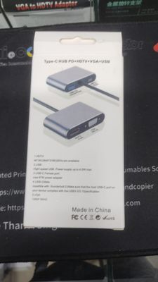 support 4kType-C to HUB PDHDTV+VGA+USBAdapter4 in 1_img_3