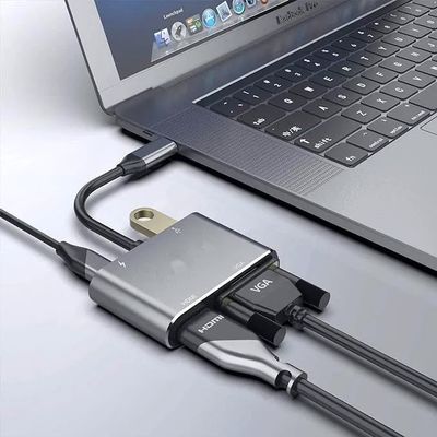 support 4kType-C to HUB PDHDTV+VGA+USBAdapter4 in 1_img_2