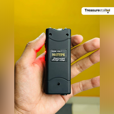 801 Type Self-Defense Shock Device – High Voltage Stun Gun with LED Flashlight_img_1