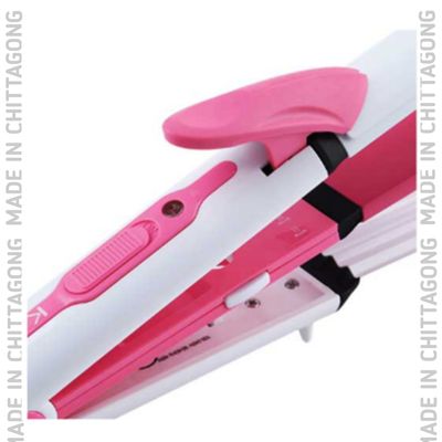 Kemei KM-1291 Professional 3in1 straightener Curler Crimper Iron_img_4