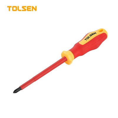 Tolsen VDE Insulated Star Screwdriver (PH2 x 100 mm) Model: 38007_img_0