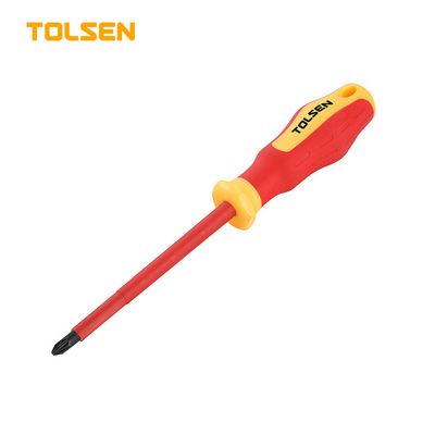 Tolsen VDE Insulated Star Screwdriver (PZ2 x 100 mm) Model: 38011_img_0