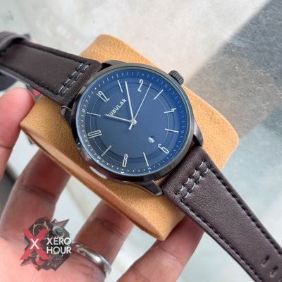 TUBULAR | AUTHENTIC LEATHER BELT | BROWN BELT | BLACK DIAL_img_0