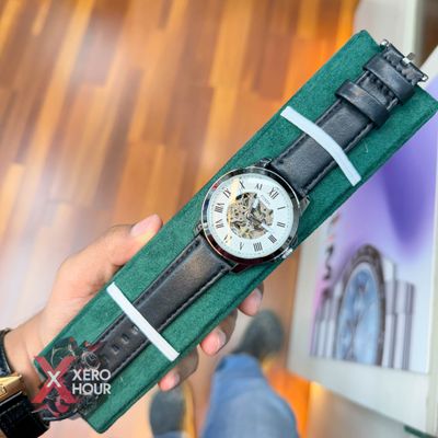 FOSSIL AUTOMATIC WATCH | LEATHER BELT | BALCK BELT | WHITE DIAL_img_0