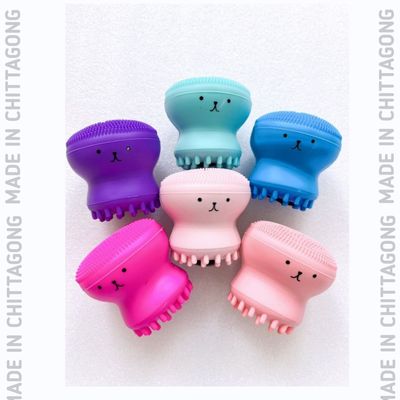 Silicone small octopus wash brush silicone beauty cleaning brush small octopus cleansing instrument silicone wash face_img_1