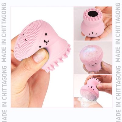 Silicone small octopus wash brush silicone beauty cleaning brush small octopus cleansing instrument silicone wash face_img_3