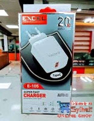Excel E-105 20w Super Fast Charger With Cable - 6 Month Full Guarantee_img_2