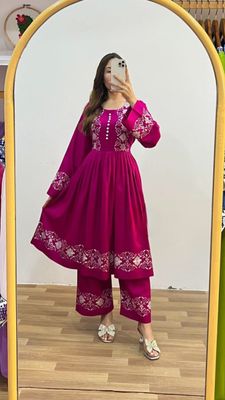 Premium Cotton Embroidary Co-Ord 2 Piece Set_img_1
