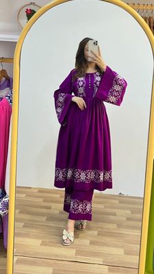 Premium Cotton Embroidary Co-Ord 2 Piece Set_img_0