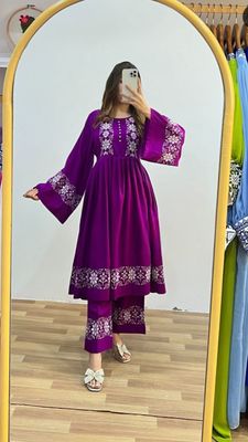 Premium Cotton Embroidary Co-Ord 2 Piece Set_img_1
