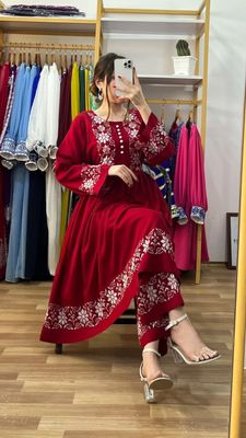 Premium Cotton Embroidary Co-Ord 2 Piece Set_img_1