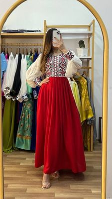 🍒Cherry Georgett Party Gown🍒
