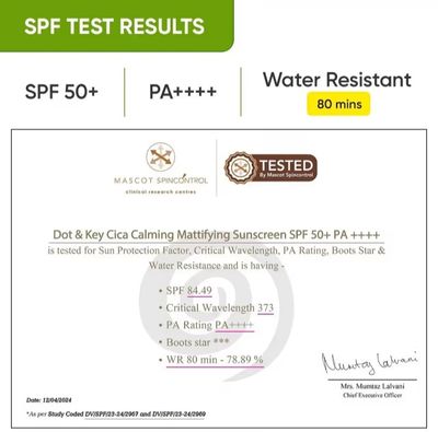 Dot & Key CICA Calming Mattifying Sunscreen SPF 50 PA++++ 80g_img_3