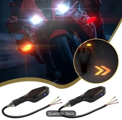 2pcs Universal LED Lamp Color Projection Lamp SequentialLights for Motorcycle_img_6