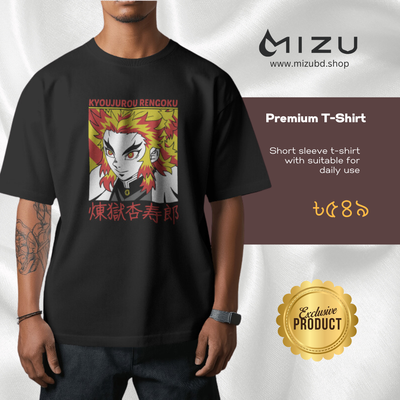 Demon Slayer- Rengoku kyojuro premium t-shirt_img_0