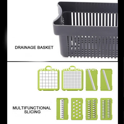 Kitchen Accessories 14 in 1 Food Cutter Veggie Onion Chopper Mandoline Slicer Multifunctional Vegetable Cutter_img_1