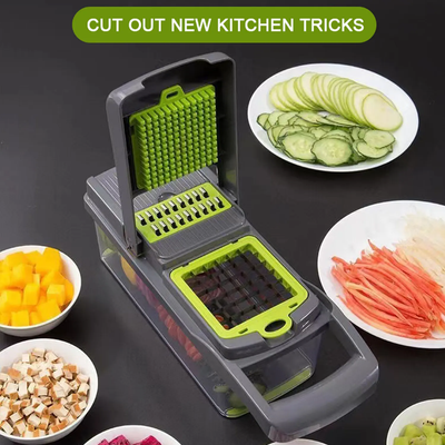Kitchen Accessories 14 in 1 Food Cutter Veggie Onion Chopper Mandoline Slicer Multifunctional Vegetable Cutter_img_3
