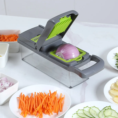 Kitchen Accessories 14 in 1 Food Cutter Veggie Onion Chopper Mandoline Slicer Multifunctional Vegetable Cutter_img_4