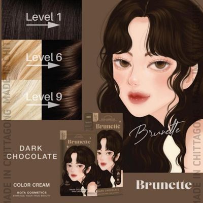Kota Cosmetics Hair Color Brunette (Dark Chocolate)_img_2