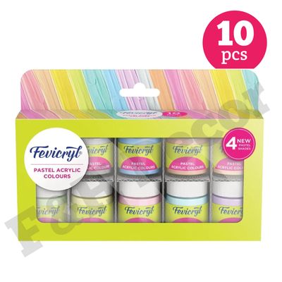 Fevicryl Pastel Acrylic Colour Set 15ml 10pc_img_0