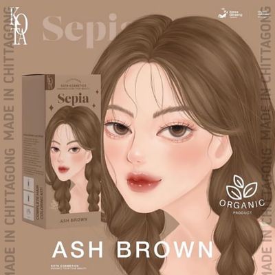 Kota Cosmetics Hair Color Cream Whisper -Ash Brown-200ml_img_1