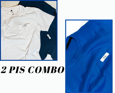 2 PIS COMBO POCKET T-SHIRTS