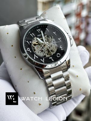 FOSSIL AUTO CHAIN ARABIC BLACK DIAL