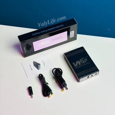 New Version WGP mini UPS 10400mAh – 5/9/12V – Black + GearUP 12V/3A Adapter_img_3
