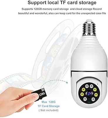 📡 Oxygen Smart Camera 2MP IPC-V380-E27 | 360° Panoramic Security_img_3