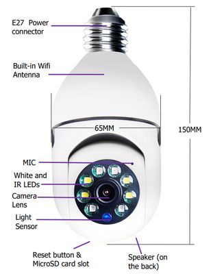 📡 Oxygen Smart Camera 2MP IPC-V380-E27 | 360° Panoramic Security_img_5