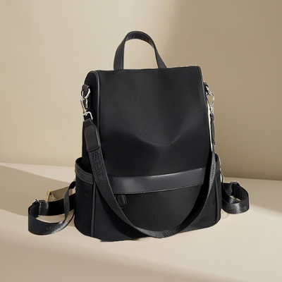 New Design Women Backpack Nylon Waterproof Anti-Theft Travel Bagpack_img_0