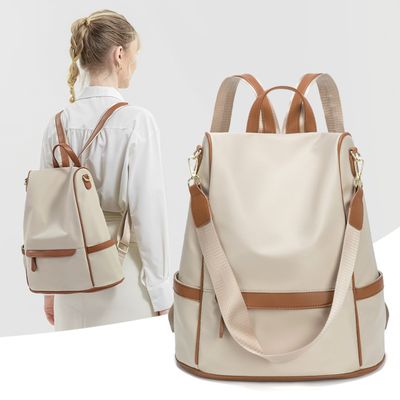 New Design Women Backpack Nylon Waterproof Anti-Theft Travel Bagpack_img_2