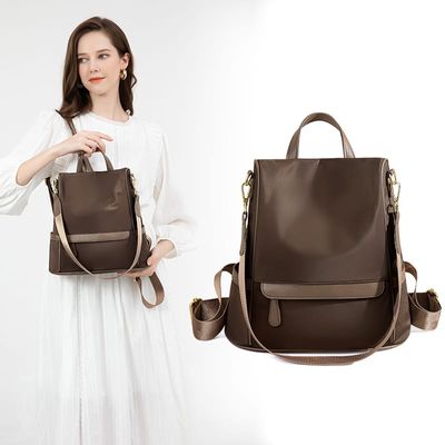 New Design Women Backpack Nylon Waterproof Anti-Theft Travel Bagpack_img_3