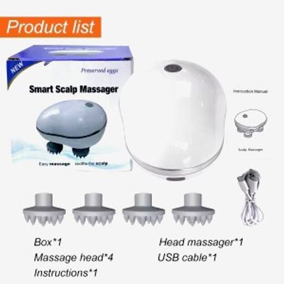 Portable Electric Head Massager | Deep Kneading Scalp & Body Relaxation Device_img_5