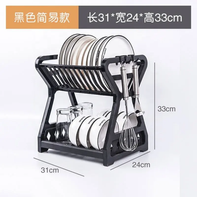 Kitchen Dish Storage Rack Table Top Drain Bowl Rack Put Tableware Kitchen Storage Rack_img_4