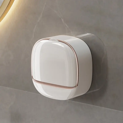 Wall-mounted Soap Box Plastic bar Soap Holder Drain Bathroom Soap Holder_img_1
