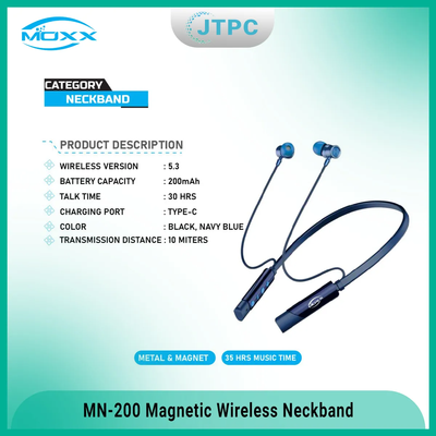 MOXX MN200 Super Base Neckband Bluetooth Headsets BT5.3 Sports IPX5 with Mic_img_3