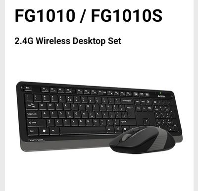 A4TECH FG1010 Wireless Keyboard & Mouse Combo – Lag-Free Wireless Performance_img_1