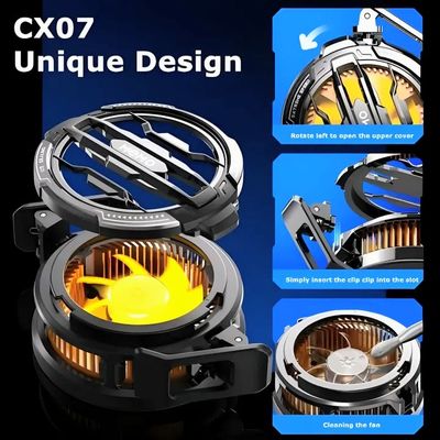 Memo CX07 15W Magnetic Phone Cooler with RGB Light Mobile Gaming Cooling Fan_img_3