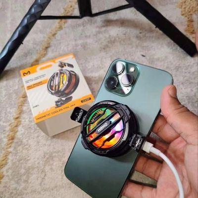 Memo CX07 15W Magnetic Phone Cooler with RGB Light Mobile Gaming Cooling Fan_img_5